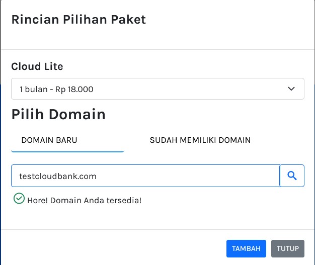 paket hosting dan domain